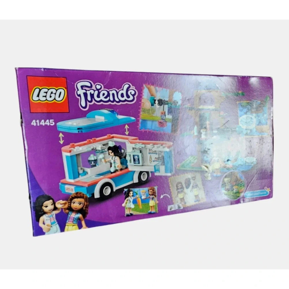 Lego Friends: Vet Clinic Ambulance Building Kit Emma & Olivia 6+ 41445‎ Open Box